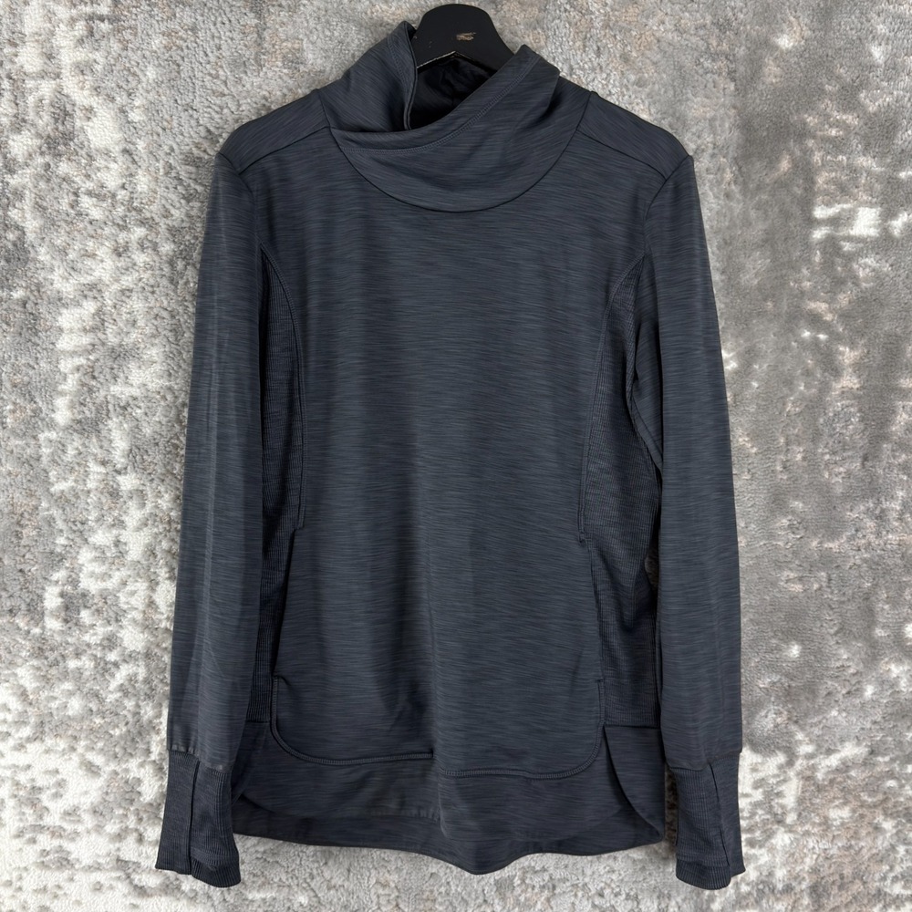 Athleta Size S Athleisure Minimalist Outdoor Sweater Gray‎ Long Sleeve Pullover